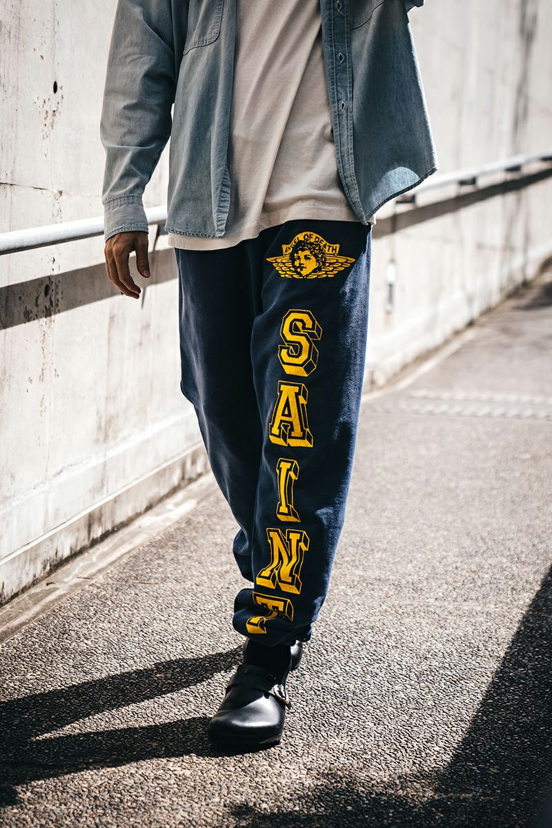 SAINT Mxxxxxx(セントマイケル)SM-YS1-0000-053 / SWT PNT / ANGEL / NAVY スウェットパンツ エンジェル -4