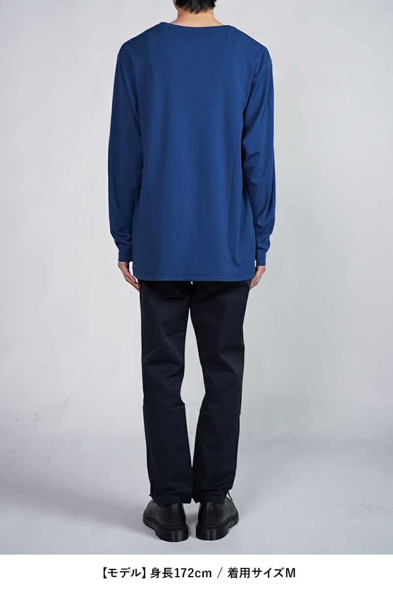 Porter Classic(ポータークラシック)H/W PEACE COTTON CREWNECK LONG SLEEVE SHIRTS ハンドワークピースコットン 長袖クルーネックシャツ PC-006-3108 -17