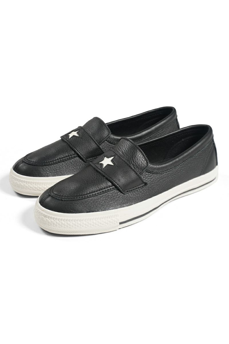 コンバースアディクト　ワンスター　レザー　黒 CONVERSE コンバース ADDICT ONE STAR LOAFER アディクト ワン