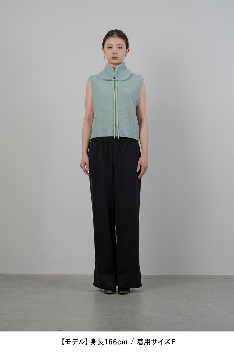 TAN(タン)BOUCLE KNITTED VEST&EARMUFFS ブークルニットベスト＆イヤーマフ TAN24FW-7 -4