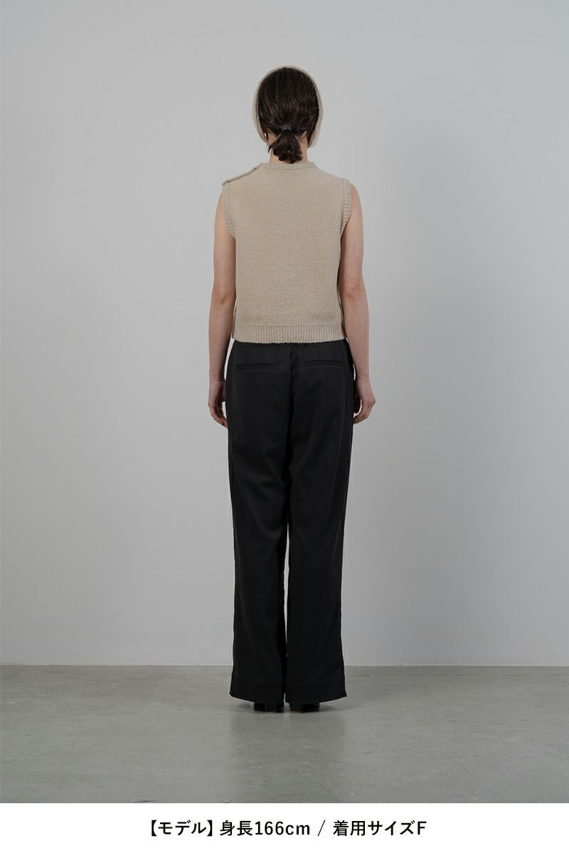 TAN(タン)BOUCLE KNITTED VEST&EARMUFFS ブークルニットベスト＆イヤーマフ TAN24FW-7 -7