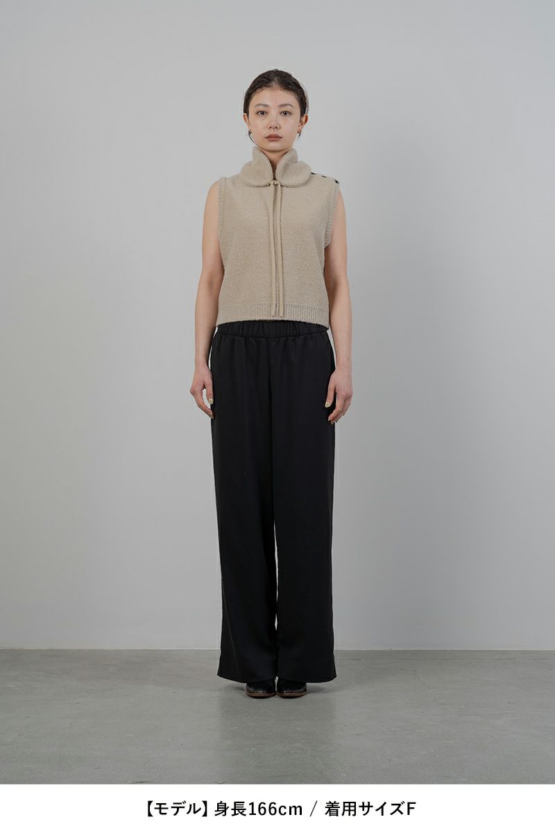 TAN(タン)BOUCLE KNITTED VEST&EARMUFFS ブークルニットベスト＆イヤーマフ TAN24FW-7 -8