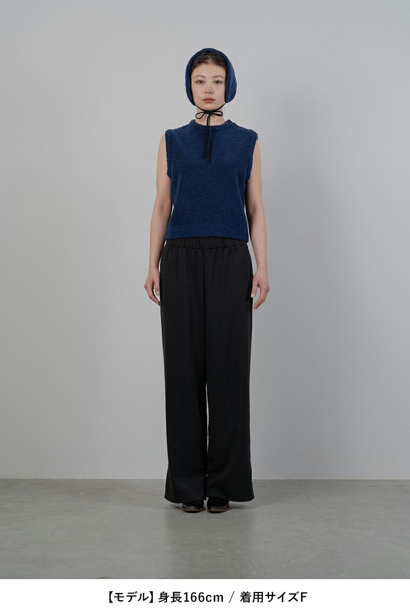 TAN(タン)BOUCLE KNITTED VEST&EARMUFFS ブークルニットベスト＆イヤーマフ TAN24FW-7 -9