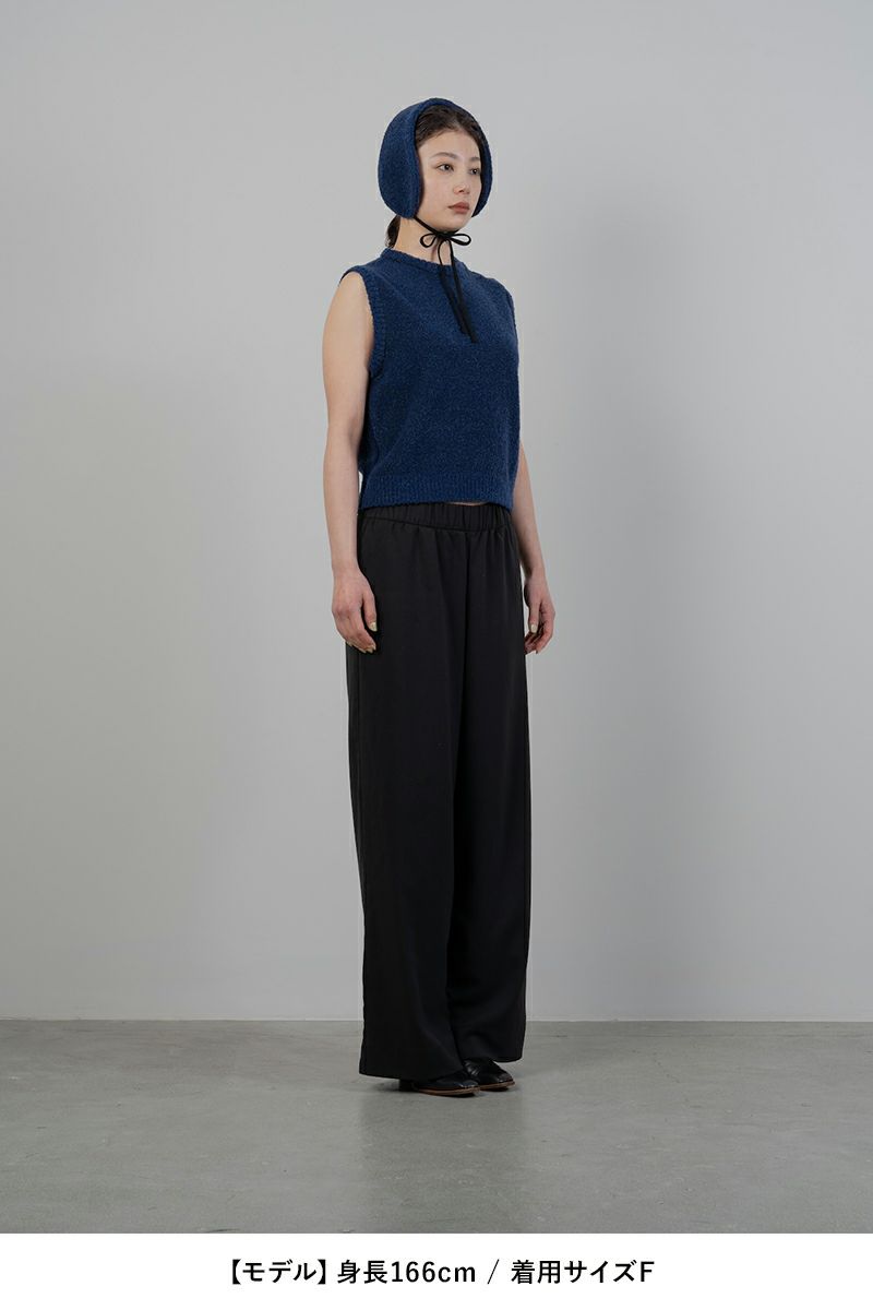 TAN(タン)BOUCLE KNITTED VEST&EARMUFFS ブークルニットベスト＆イヤーマフ TAN24FW-7 -10