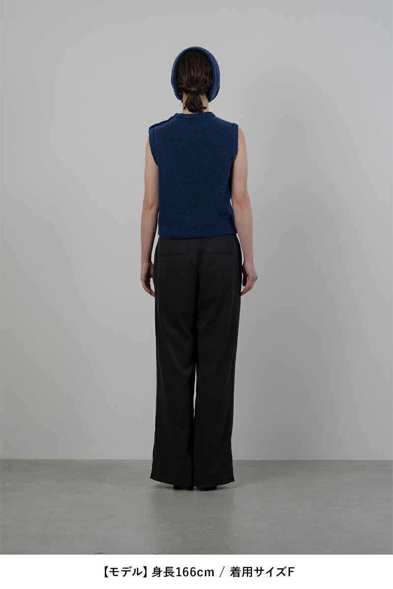 TAN(タン)BOUCLE KNITTED VEST&EARMUFFS ブークルニットベスト＆イヤーマフ TAN24FW-7 -11