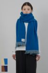TAN(タン)FLUFFY DUAL KNITTED STOLE フラッフィー デュアル ニティドストール TAN24FW-27