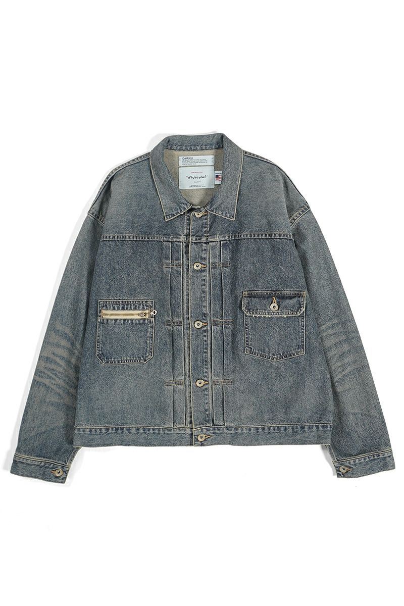 DAIRIKU(ダイリク)2pkt Vintage Denim Jacket 2ポケットヴィンテージデニムジャケット 24AW D-2 -1