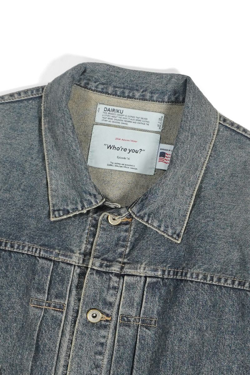 DAIRIKU(ダイリク)2pkt Vintage Denim Jacket 2ポケットヴィンテージデニムジャケット 24AW D-2 -3