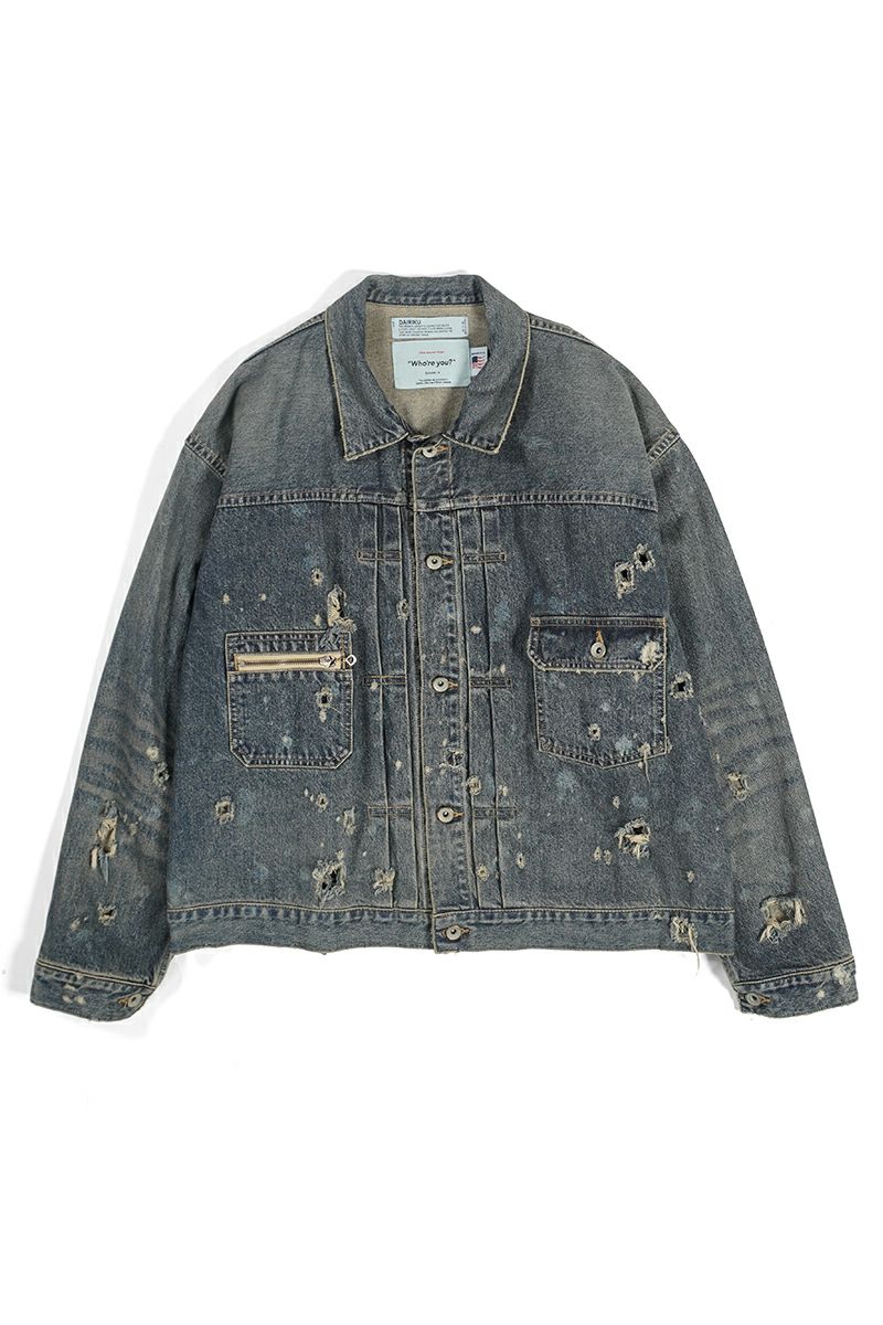 DAIRIKU(ダイリク)Super Damage 2pkt Denim Jacket スーパーダメージ2ポケットデニムジャケット 24AW D-3