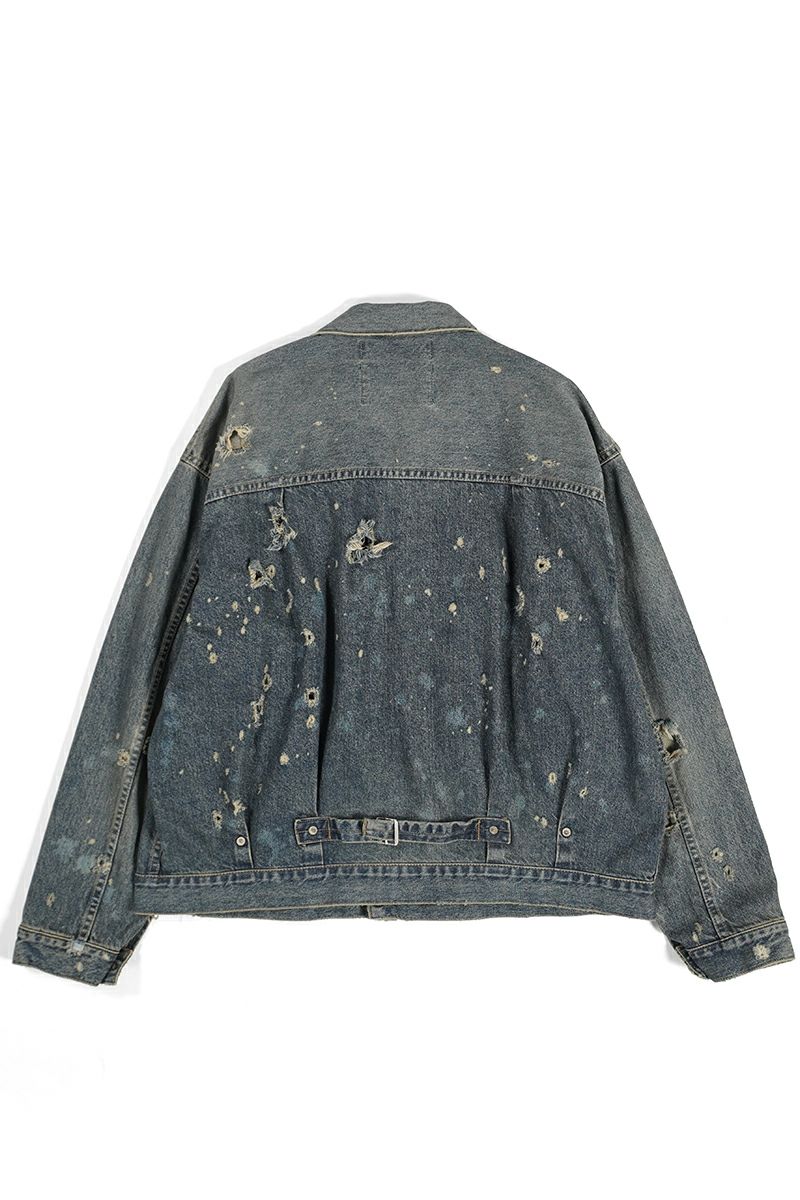 DAIRIKU(ダイリク)Super Damage 2pkt Denim Jacket スーパーダメージ2ポケットデニムジャケット 24AW D-3 -2