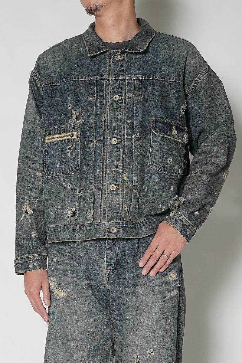 DAIRIKU(ダイリク)Super Damage 2pkt Denim Jacket スーパーダメージ2ポケットデニムジャケット 24AW D-3 -9