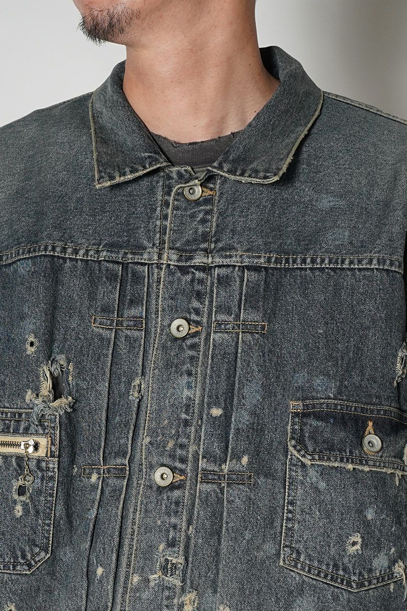 DAIRIKU(ダイリク)Super Damage 2pkt Denim Jacket スーパーダメージ2ポケットデニムジャケット 24AW D-3 -10