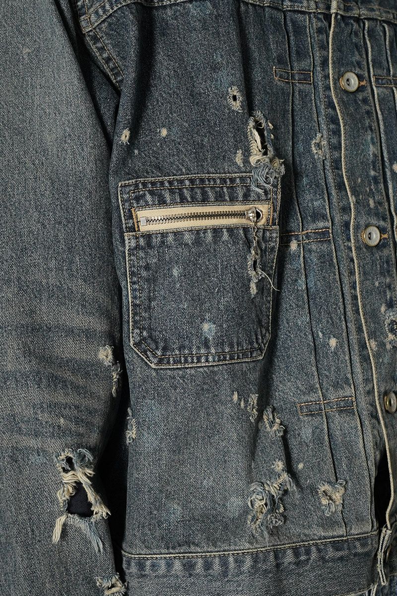 DAIRIKU(ダイリク)Super Damage 2pkt Denim Jacket スーパーダメージ2ポケットデニムジャケット 24AW D-3 -12