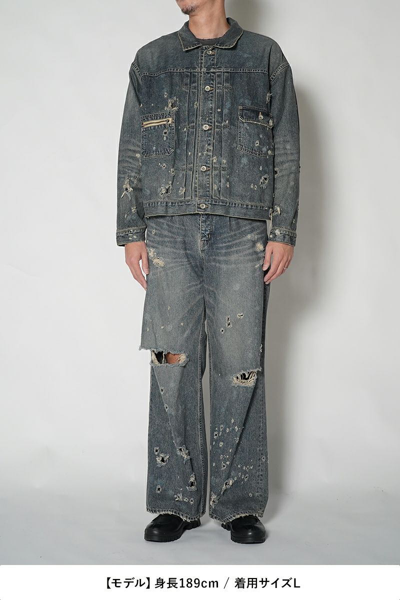 DAIRIKU(ダイリク)Super Damage 2pkt Denim Jacket スーパーダメージ2ポケットデニムジャケット 24AW D-3 -15