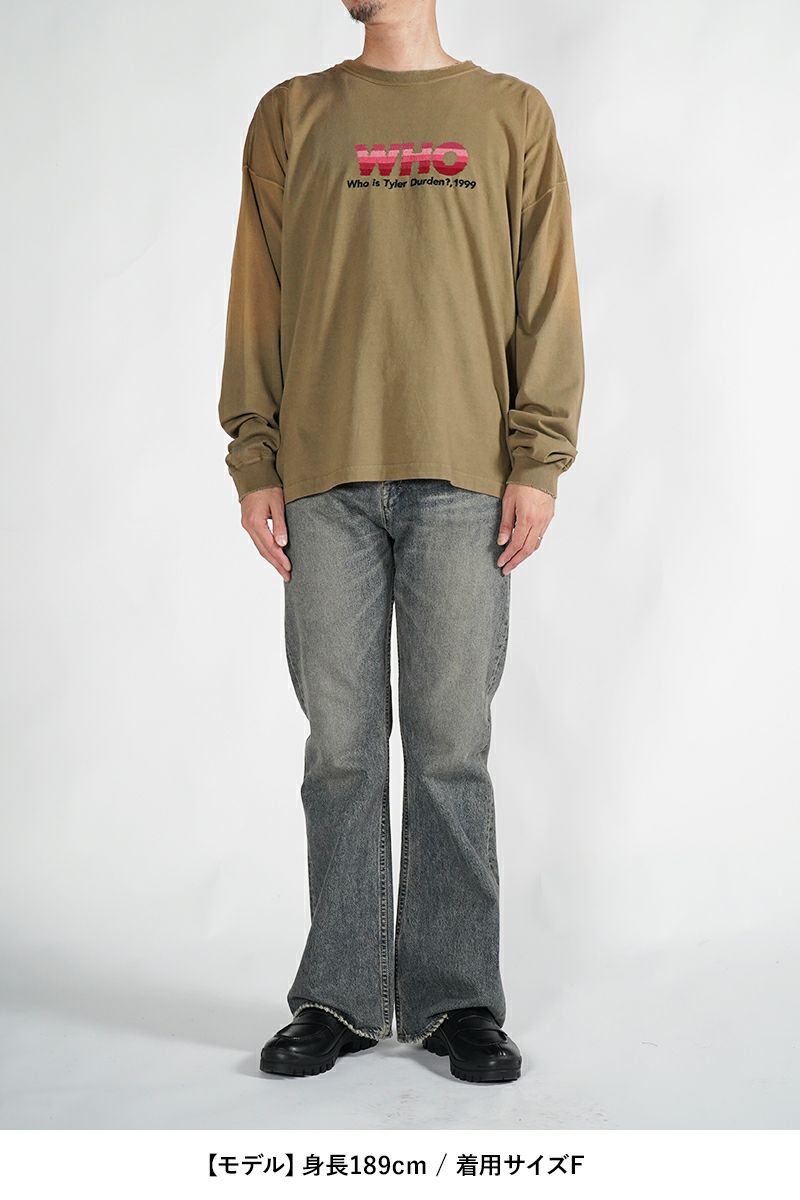DAIRIKU(ダイリク)WHO Vintage Theme Tee フーヴィンテージテーマTシャツ 24AW C-16 -16
