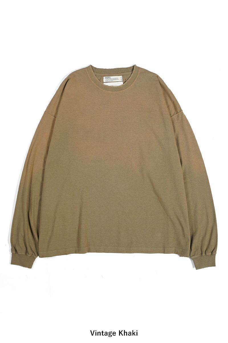 dairiku 24aw vintage long sleeve ロンT DAIRIKU - 【24AW】ヴィンテージ ロングスリーブ Tシャツ