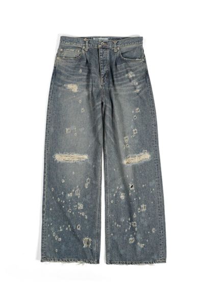 DAIRIKU(ダイリク)Super Damage Wide Vintage Denim Pants スーパーダメージワイドヴィンテージデニムパンツ 24AW D-8