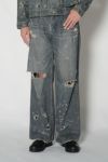 DAIRIKU(ダイリク)Super Damage Wide Vintage Denim Pants スーパーダメージワイドヴィンテージデニムパンツ 24AW D-8 -10