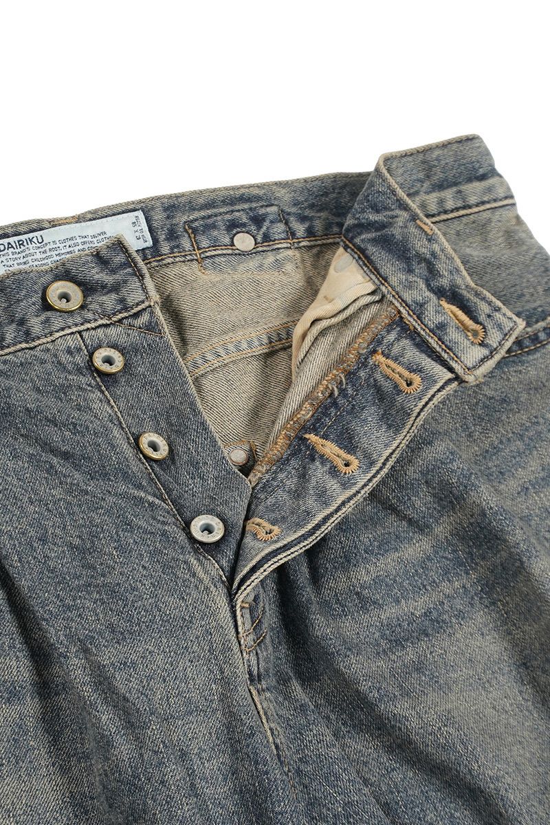 DAIRIKU(ダイリク)Wide Vintage Denim Pants ワイドヴィンテージデニムパンツ 24AW D-12 -4