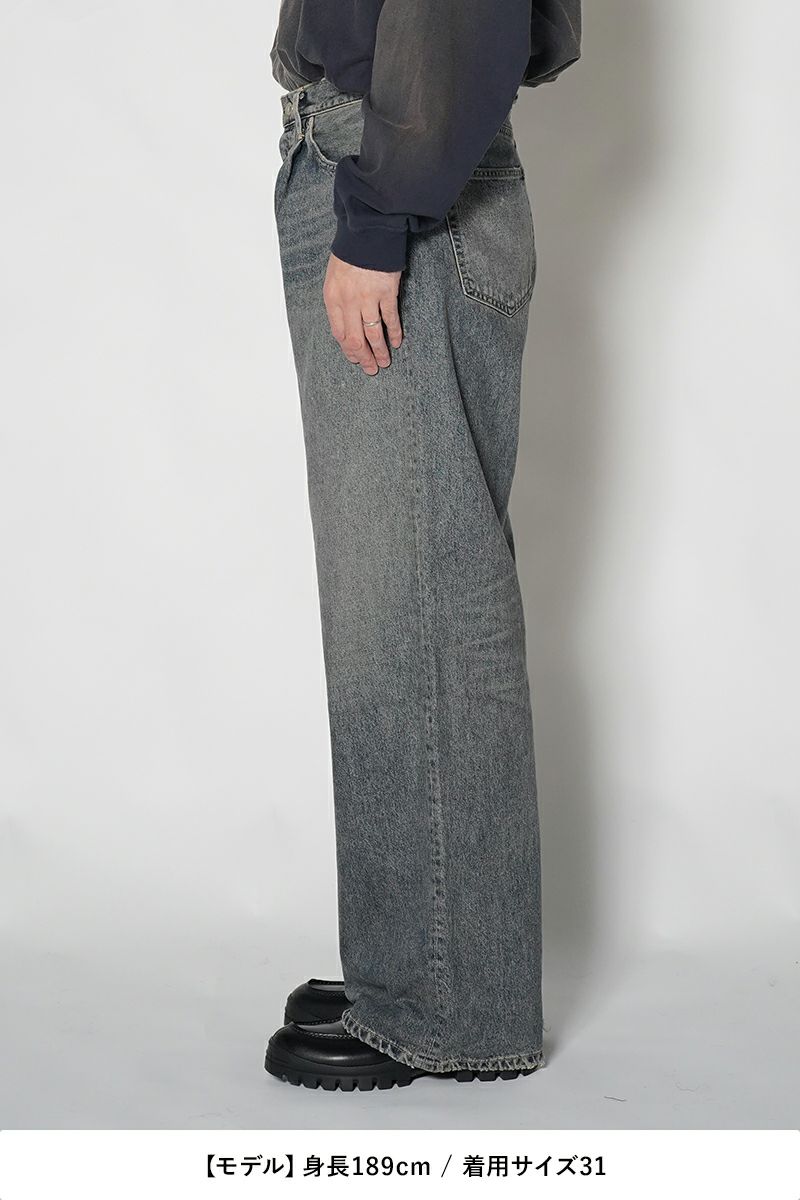 DAIRIKU(ダイリク)Wide Vintage Denim Pants ワイドヴィンテージデニムパンツ 24AW D-12 -21