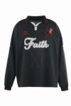 【saintmxxxxxx LOOKBOOKS】SM-YS1-0000-020 / SOCCER SHIRT / FAITH / BLACK -2