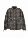 【saintmxxxxxx LOOKBOOKS】SM-YS1-0000-023 / FRANNEL SHIRT / BLACK+GRAY フランネルシャツ -1