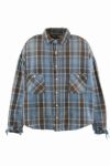 【saintmxxxxxx LOOKBOOKS】SM-YS1-0000-024 / FRANNEL SHIRT / BLUE+GRAY フランネルシャツ -1