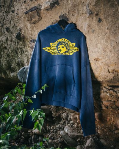 【saintmxxxxxx LOOKBOOKS】SM-YS1-0000-044 / HOODIE / ANGEL / NAVY フーディー エンジェル