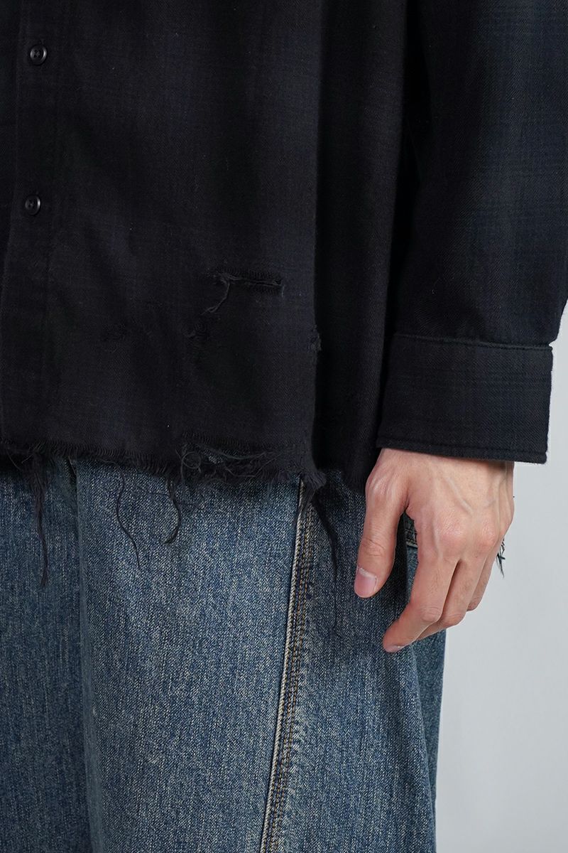 Rafu(ラフ)Overdyed Shirts オーバーダイシャツ RAFU046 -5