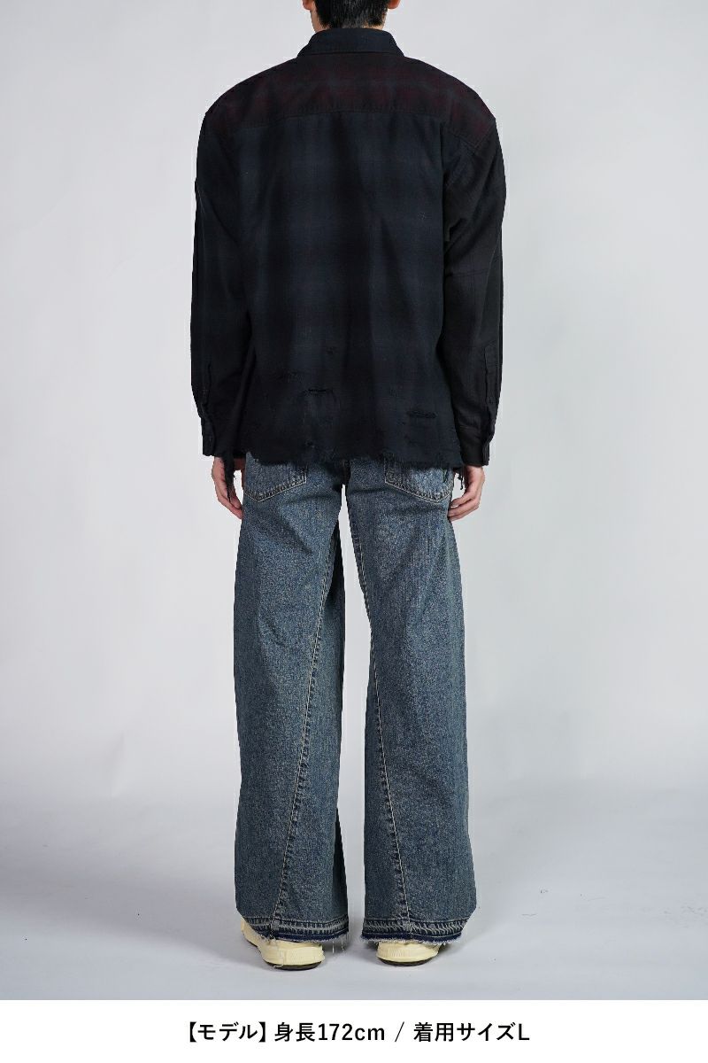 Rafu(ラフ)Overdyed Shirts オーバーダイシャツ RAFU046 -7