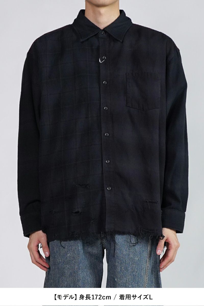 Rafu(ラフ)Overdyed Shirts オーバーダイシャツ RAFU046 -8