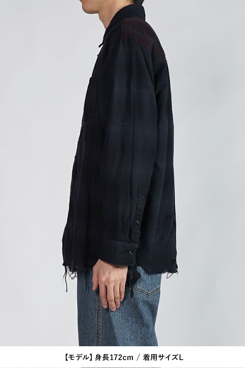 Rafu(ラフ)Overdyed Shirts オーバーダイシャツ RAFU046 -9