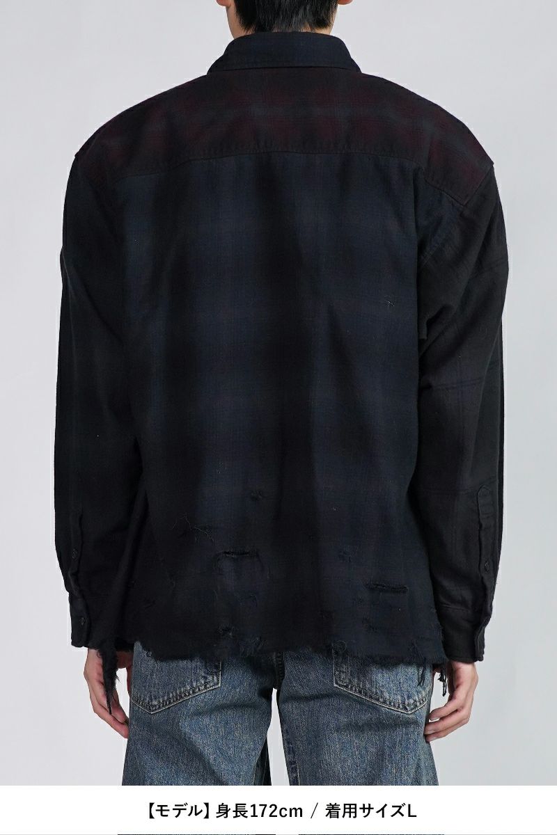 Rafu(ラフ)Overdyed Shirts オーバーダイシャツ RAFU046 -10
