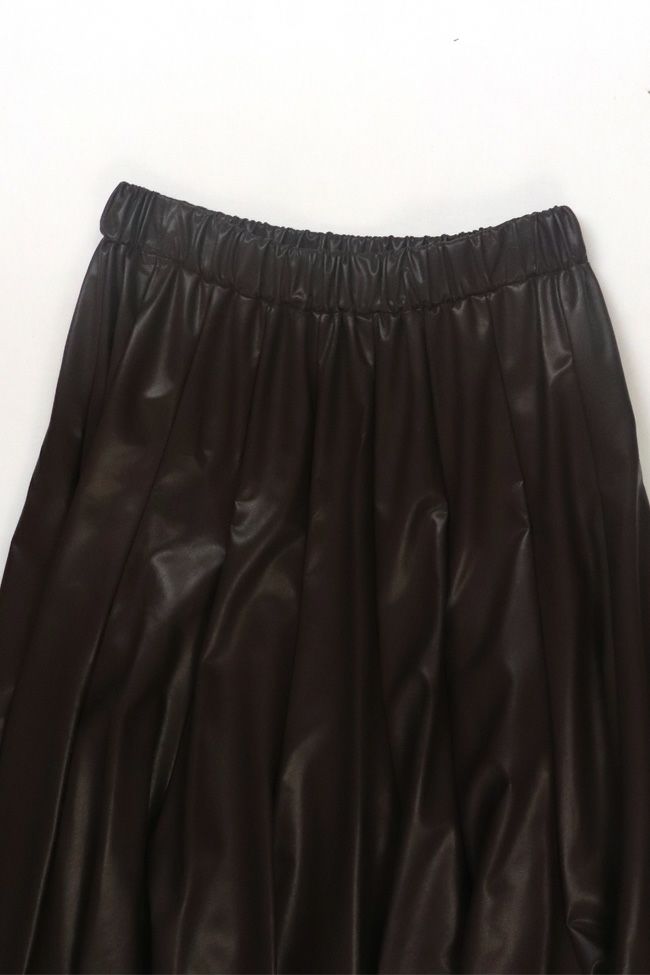 TRANOI(トラノイ)エコレザーサーキュラースカート 164R519 -1