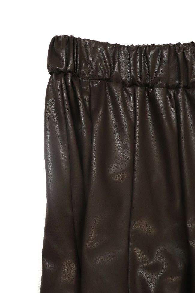 TRANOI(トラノイ)エコレザーサーキュラースカート 164R519 -2