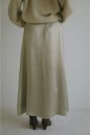 MANOF(マノフ)SATIN MAXI SKIRT サテンマキシスカート 87109-6072 -3