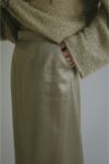 MANOF(マノフ)SATIN MAXI SKIRT サテンマキシスカート 87109-6072 -4
