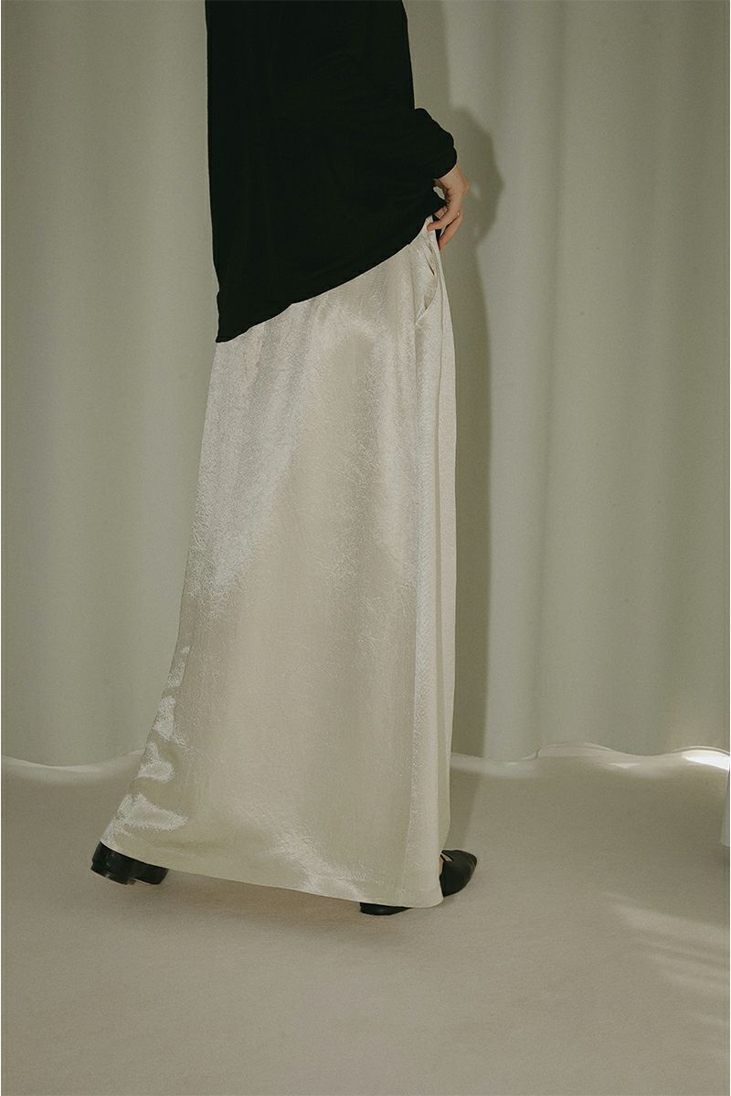 MANOF(マノフ)SATIN MAXI SKIRT サテンマキシスカート 87109-6072 -10