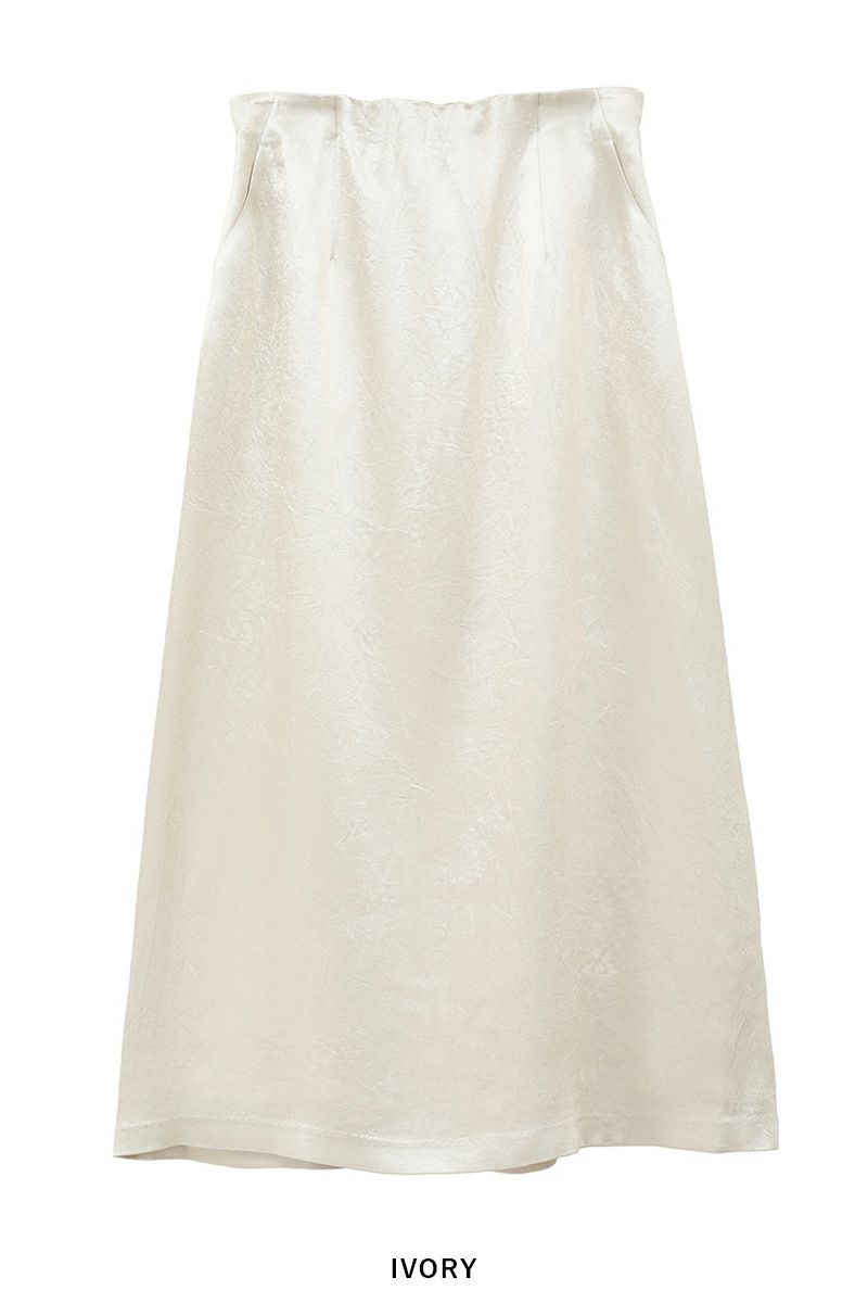 MANOF(マノフ)SATIN MAXI SKIRT サテンマキシスカート 87109-6072 -24