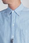 BOWWOW(バウワウ)OXFORD BD SHIRTS BANDANNA REPAIRED オックスフォードボタンダウンシャツ バンダナリペア BW242-OBSBR -2