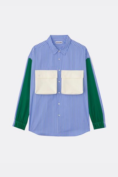 SOFTHYPHEN(ソフトハイフン)BIG POCKET OVER SIZED SHIRT ビッグポケットオーバーサイズシャツ MGMFB243263