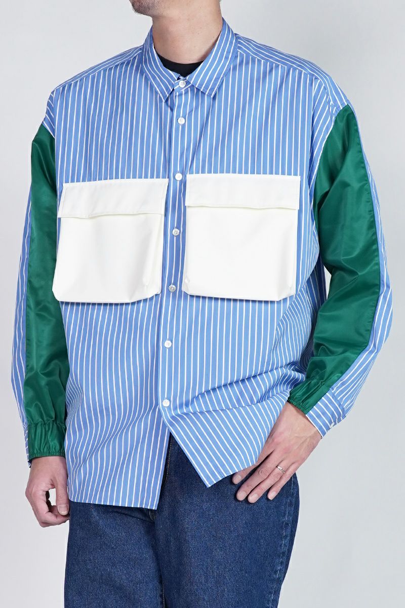 SOFTHYPHEN(ソフトハイフン)BIG POCKET OVER SIZED SHIRT ビッグポケットオーバーサイズシャツ MGMFB243263 -7