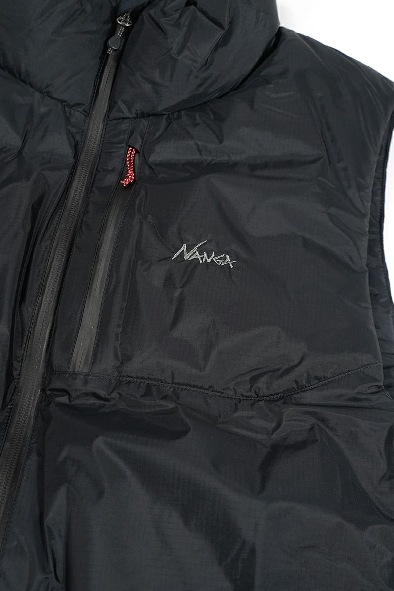 NANGA(ナンガ)AURORA TEX STAND COLLAR DOWN VEST オーロラテックススタンドカラーダウンベスト 2441-1N010-A -4