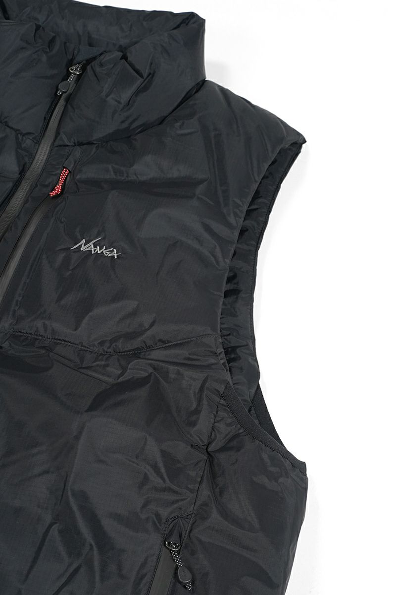 NANGA(ナンガ)AURORA TEX STAND COLLAR DOWN VEST オーロラテックススタンドカラーダウンベスト 2441-1N010-A -6