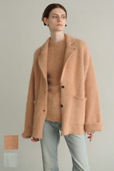 CLANE(クラネ)ANGOLA TAILORED KNIT JACKET アンゴラテーラードニットジャケット 17106-2362