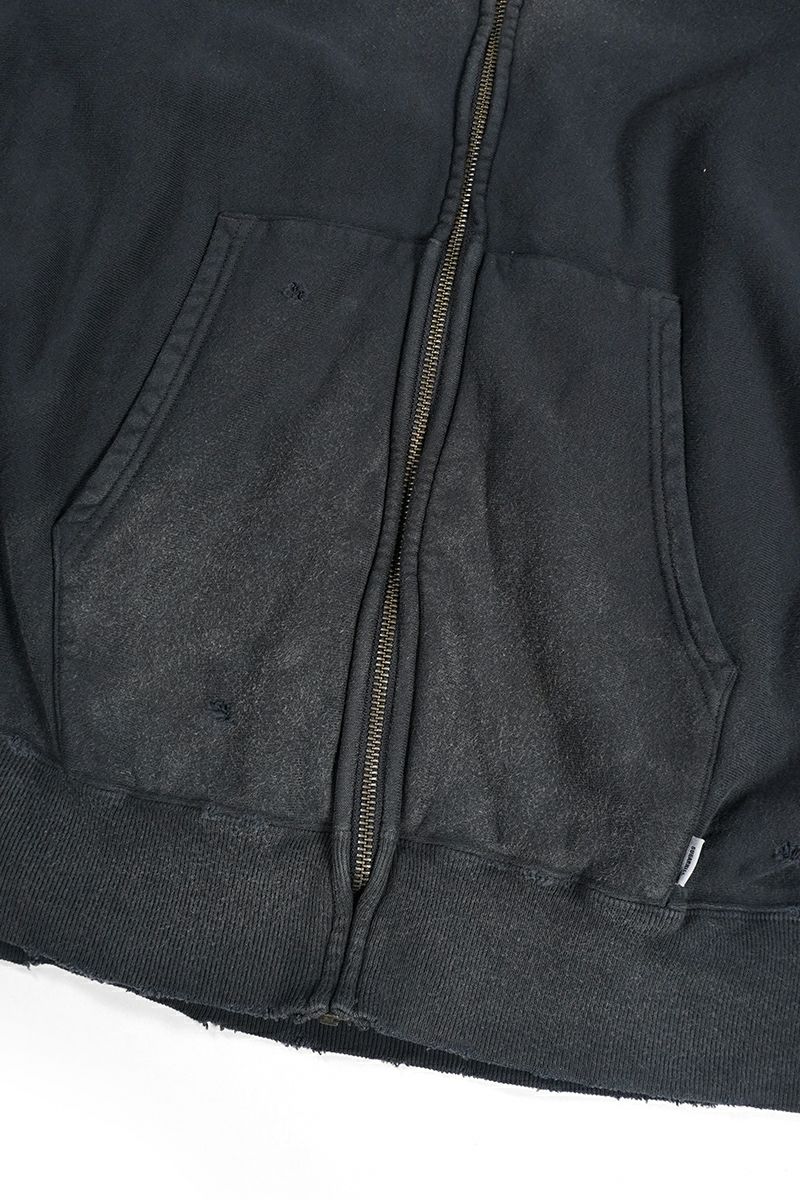 SUGARHILL(シュガーヒル)AGED ZIP-UP SWEAT SHIRT エイジドジップアップスウェットシャツ 2411300905 -3