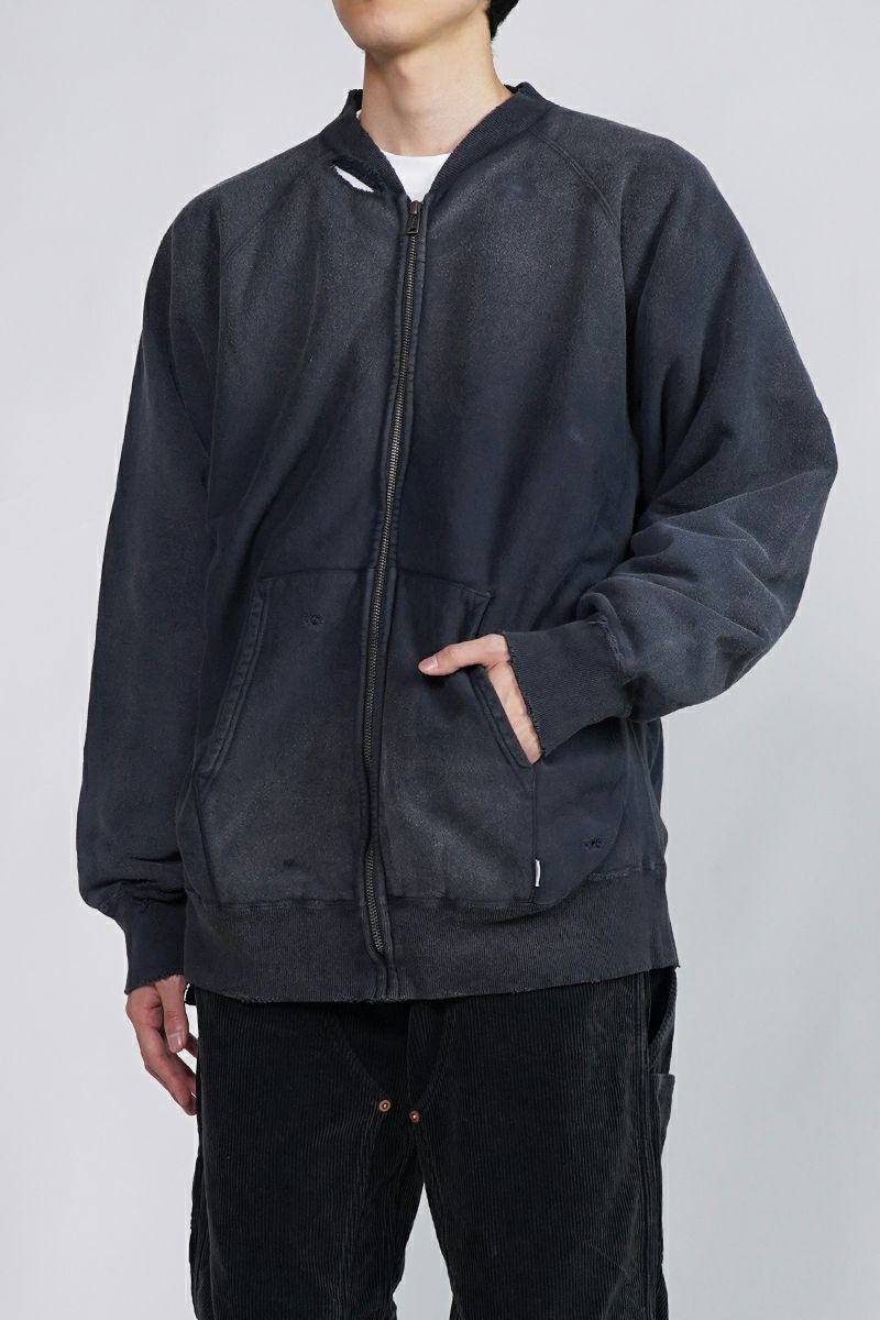 SUGARHILL(シュガーヒル)AGED ZIP-UP SWEAT SHIRT エイジドジップアップスウェットシャツ 2411300905 -6