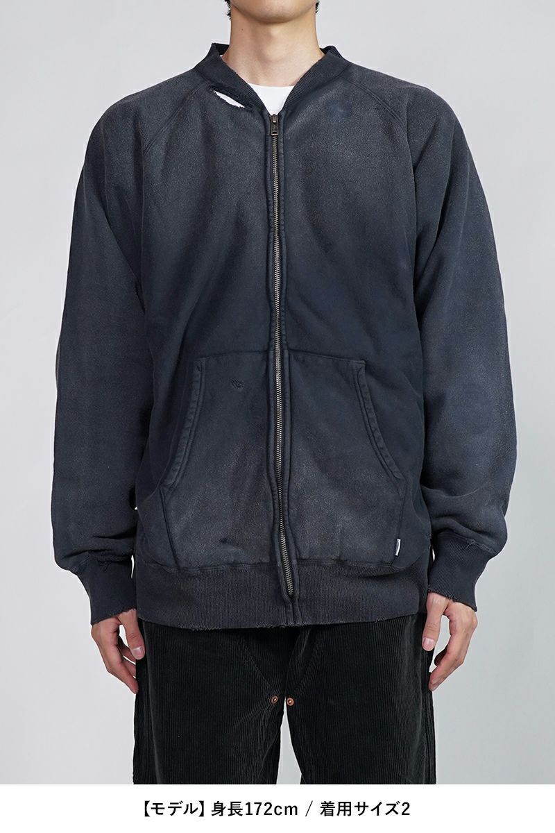 SUGARHILL(シュガーヒル)AGED ZIP-UP SWEAT SHIRT エイジドジップアップスウェットシャツ 2411300905 -12