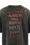 SAINT Mxxxxxx(セントマイケル)SM-YS1-0000-003 / SS TEE / SEVEN DEADLY / BLACK / Tシャツ -4