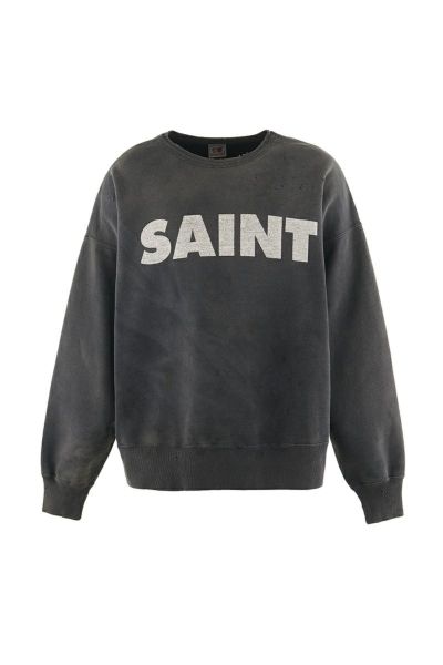 SAINT Mxxxxxx(セントマイケル)SM-YS1-0000-027 / CREW SWT / SAINT / BLACK / クルーネックスウェット